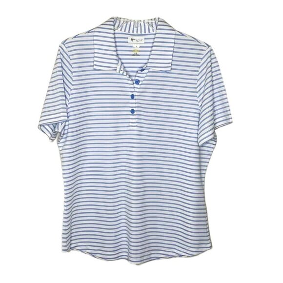 ❤️ 🆕 MICROLUX Striped Shirt Size L - Picture 1 of 4